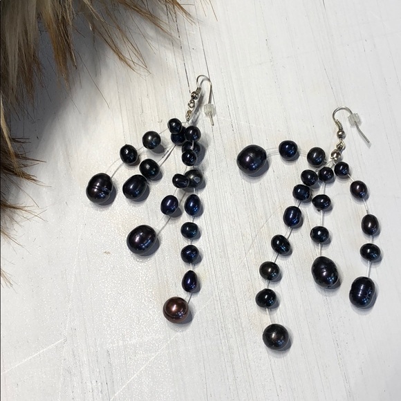 💜FLOATING PEARLS💜 NECKLACE BRACELET EARRINGS - Picture 3 of 7